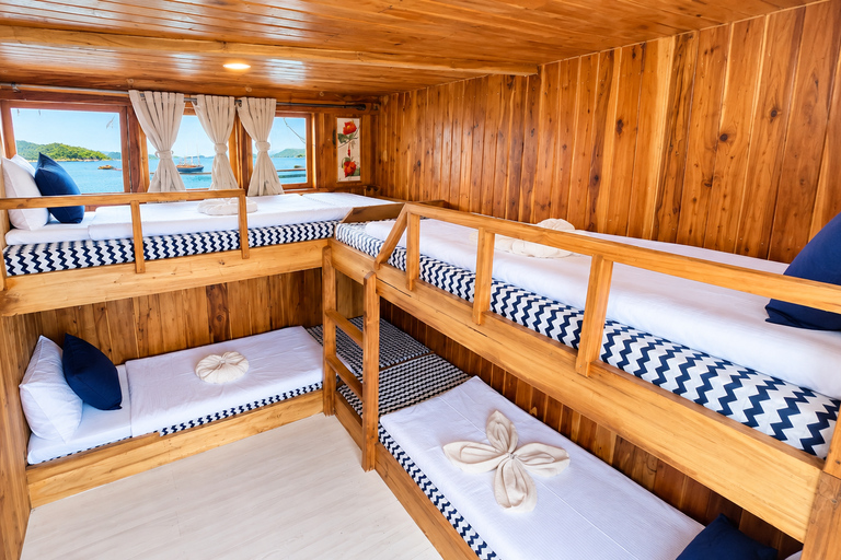 3D Komodo Sailing & Land Tour 12 Stops Single Bed & Hotel 3-Day Shared Cabin, Single Bed No Land Tour No Park Fee
