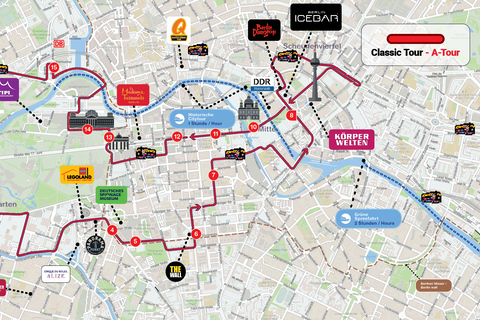 Berlin: Sightseeing Hop-On Hop-Off Bus Ticket Berlin Hop-on Hop-off bus Tour A+ B 24 hours