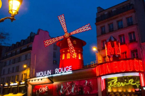 Paris : Spectacle du Moulin Rouge avec Champagne et visite de la ville