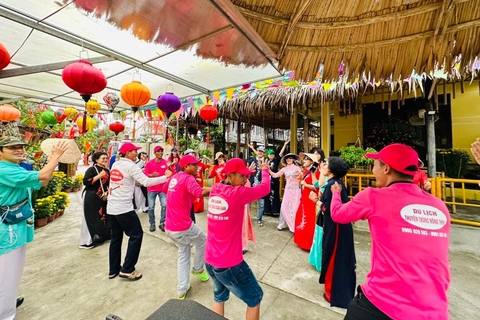 Hoi An: Boottocht in bamboemanden in het kokospalmbos van Bay Mau