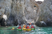 Naxos, Sea Kayak Trip at Rina Cave with Snorkeling & Picnic - Housity
