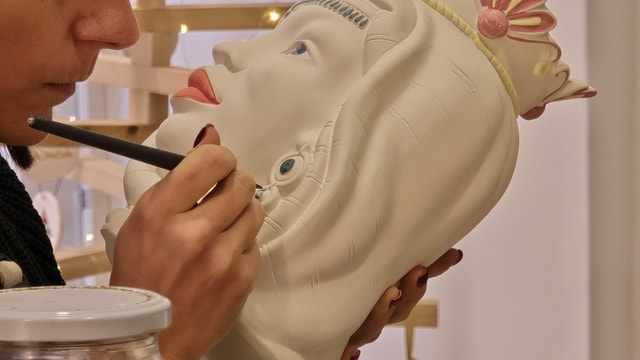 Enna: schilder je eigen Testa di Moro in Siciliaanse keramiek
