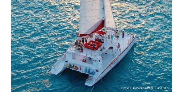 Sousse: Catamaran Cruise with Dolphin Watching & Swim