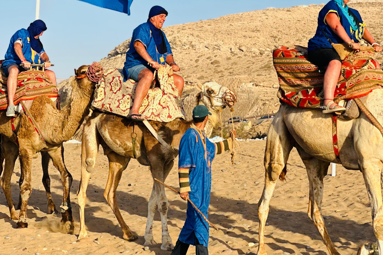 Agadir/Taghazout: Sunset Camel Ride with BBQ and Music Show
