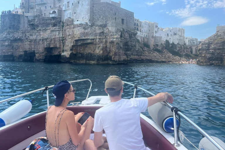 Polignano Sea Caves: Boat Tour with Snorkeling & Aperitif Sea Caves Boat Tour from San Vito