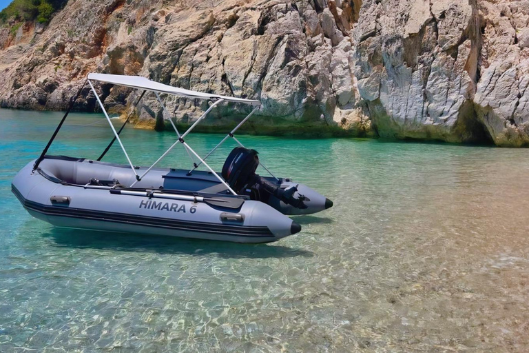 Himara: Self-Drive Boat Rental with Snorkeling Gear