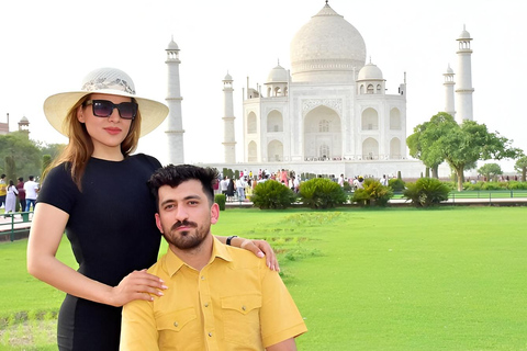From Jaipur: Private Taj Mahal Sunrise Tour with Guide & Car Tour With Private Car, Guide & Tickets