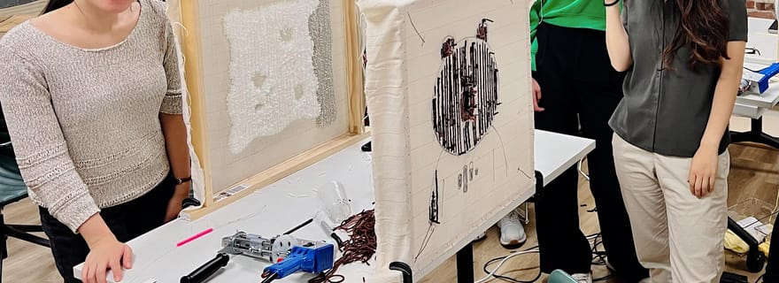 Atelier de touffetage de tapis