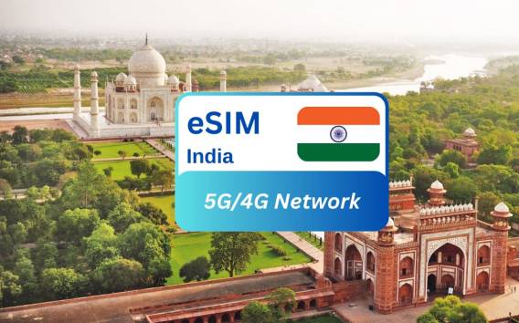 Neu Delhi: Premium India eSIM Datentarif für Reisen