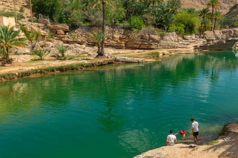 From Muscat: Shared Wadi Bani Khalid & Desert Sunset