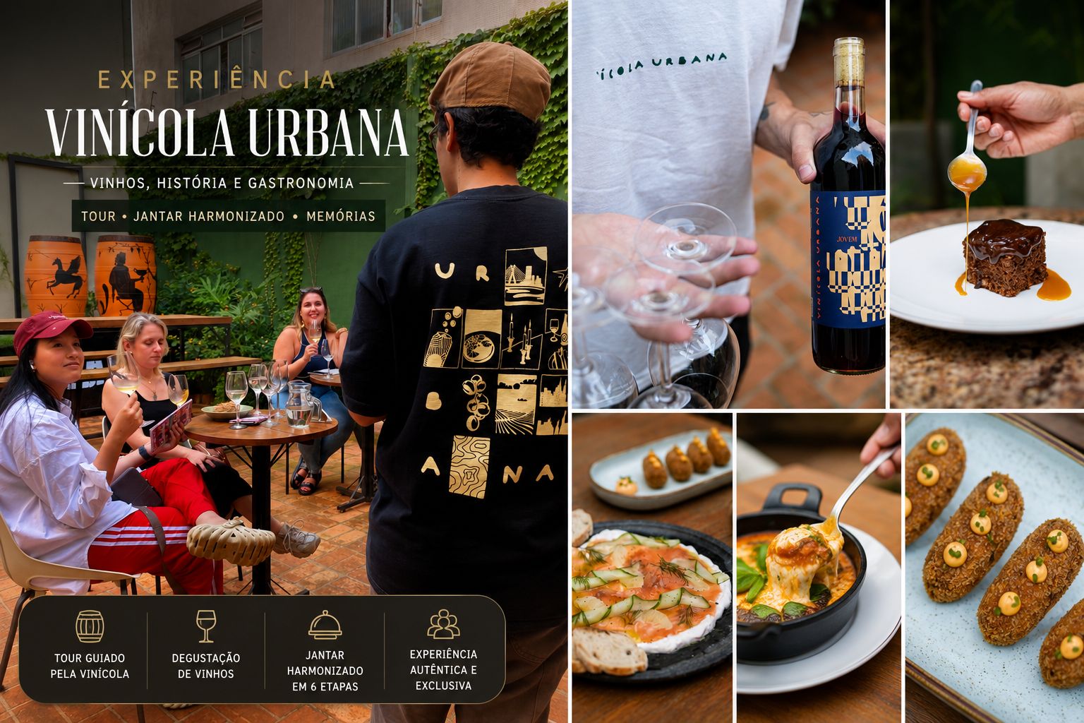 São Paulo: Dinner mit passenden Weinen und Weinprobe in der Vinícola Urbana