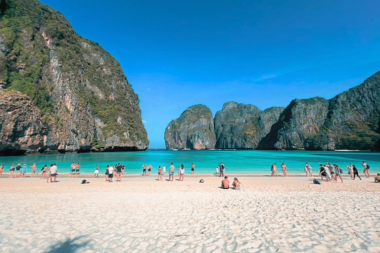 From Ao Nang: Phi Phi Islands, 4 Islands Tour w/ Sunset BBQ