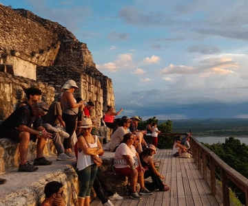 Flores: Yaxha Shared Sunset Tour with Transportation & Guide