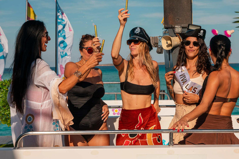 Ibiza: Formentera Full-Day Boat Trip with Sunset Party