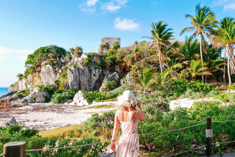 Tulum: Begeleide Maya-ruïnes Tour met vervoer en Caribisch uitzicht