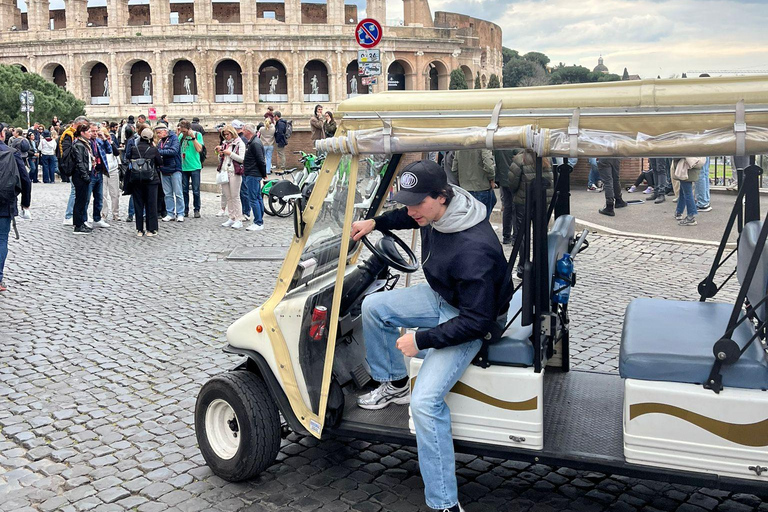 Golf Cart Tour of Rome: 3-Hour Private Tour of the City's Icons and Secrets Golf Cart Tour of Rome with Guide: 3-Hour Private Tour of the City's Icons and Hidden Gems