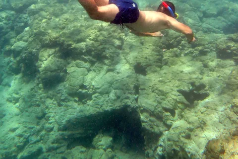 Polis: Blue Lagoon Boat Tour with bus from Paphos