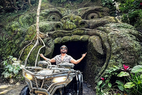 Bali: Waterval Gorilla Grot ATV Tocht en Ubud Rafting TochtSolo 250cc, Gorilla Grot ATV &amp; Ayung Rafting - Geen Transfers