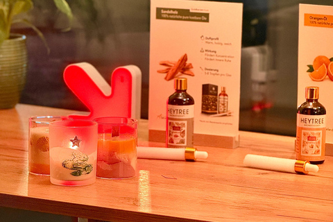 Frankfurt | Pouring scented and gold candles with wine and music