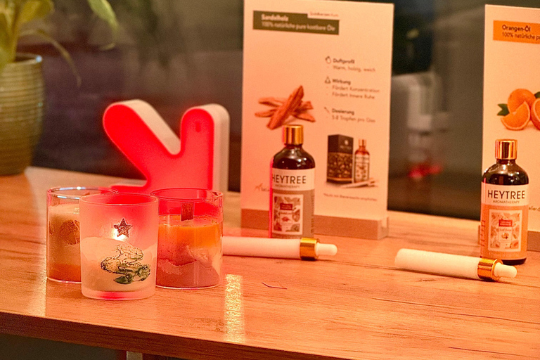 Frankfurt | Pouring scented and gold candles with wine and music