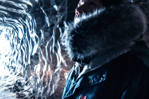 Da Gullfoss: Grotta di ghiaccio di Langjökull e tour in motoslitta