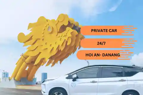 Hoi An: Privat bil til Danang/Danang lufthavn