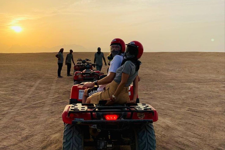 From Marrakesh: Dinner &amp; Quade Bike, Sunset in Desert Agafay