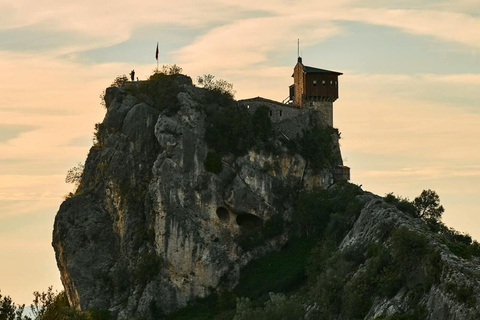 From Durres/Tirana: Zip Line, Petrela Castle, and Waterfall