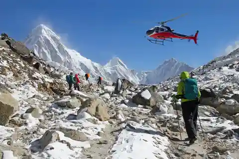 Annapurna base camp helicopter tour