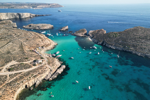 Mellieha: 2 Bay Evening Sunset Cruise Crystal &amp; Blue Lagoon