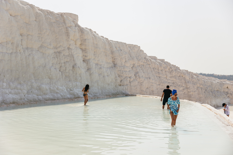 From Antalya/Kemer: Pamukkale and Hierapolis Tour with LunchTour Including Pamukkale Entrance Fees