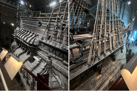 Estocolmo: Museo Vasa, Vrak y tour guiado en barco por los canalesEstocolmo: Museo Vasa, Vrak y tour en barco por los canales con guía