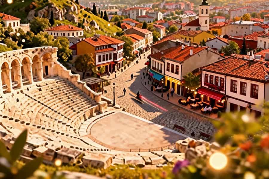Plowdiw: 2-stündiger geführter Rundgang durch die Altstadt und zum Römischen Theater. Foto: GetYourGuide Plowdiw: 2-stündiger geführter Rundgang durch die Altstadt und zum Römischen Theater. Foto: GetYourGuide
