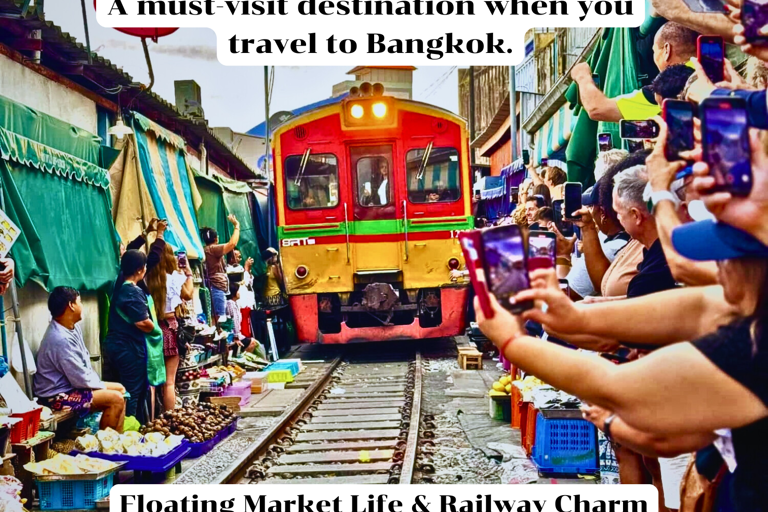 Bangkok : Floating Market & Railway Charm.