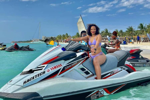 Nungwi/Kendwa: Jet Ski Adventure with Drone Footages Jet ski ride Without Drone Footage (Pickup Included)