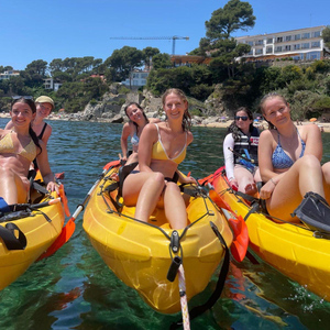 From Barcelona: Costa Brava Kayak & Snorkel Tour with Picnic