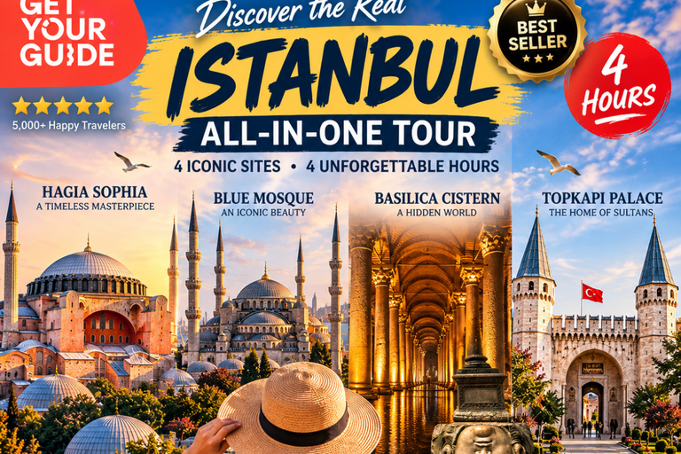 Istanbul: All-in-One Tour Hagia Sophia, Cistern & Topkapi Private Experience Multilingual Guide Groups Up to 20