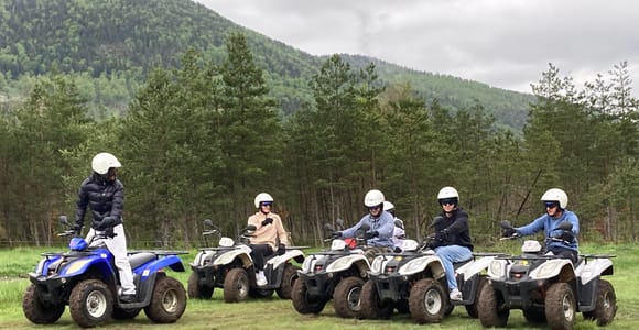 Quad outing near Nice