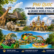 Phu Quoc: Vinpearl Safari, VinWonders & Grand World Full-Day Phu Quoc: Vinpearl Safari, VinWonders & Grand World Full-Day
