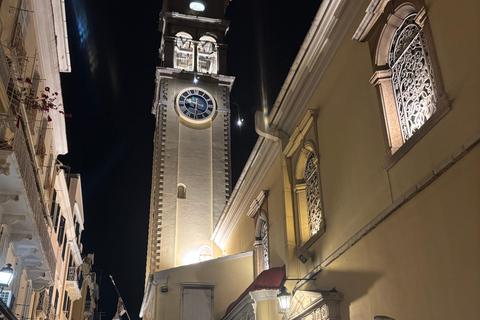 Corfu: Night Walking Tour with Rooftop Drink