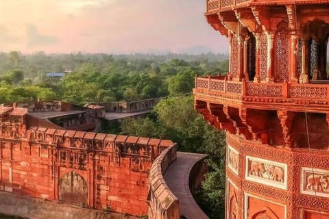 Visite du Taj Mahal au lever du soleil depuis Delhi