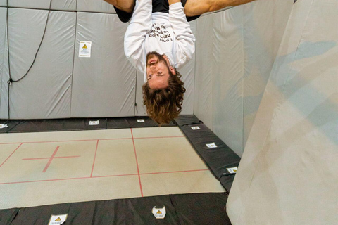 Fly high on a trapeze in the city of Sao Paulo