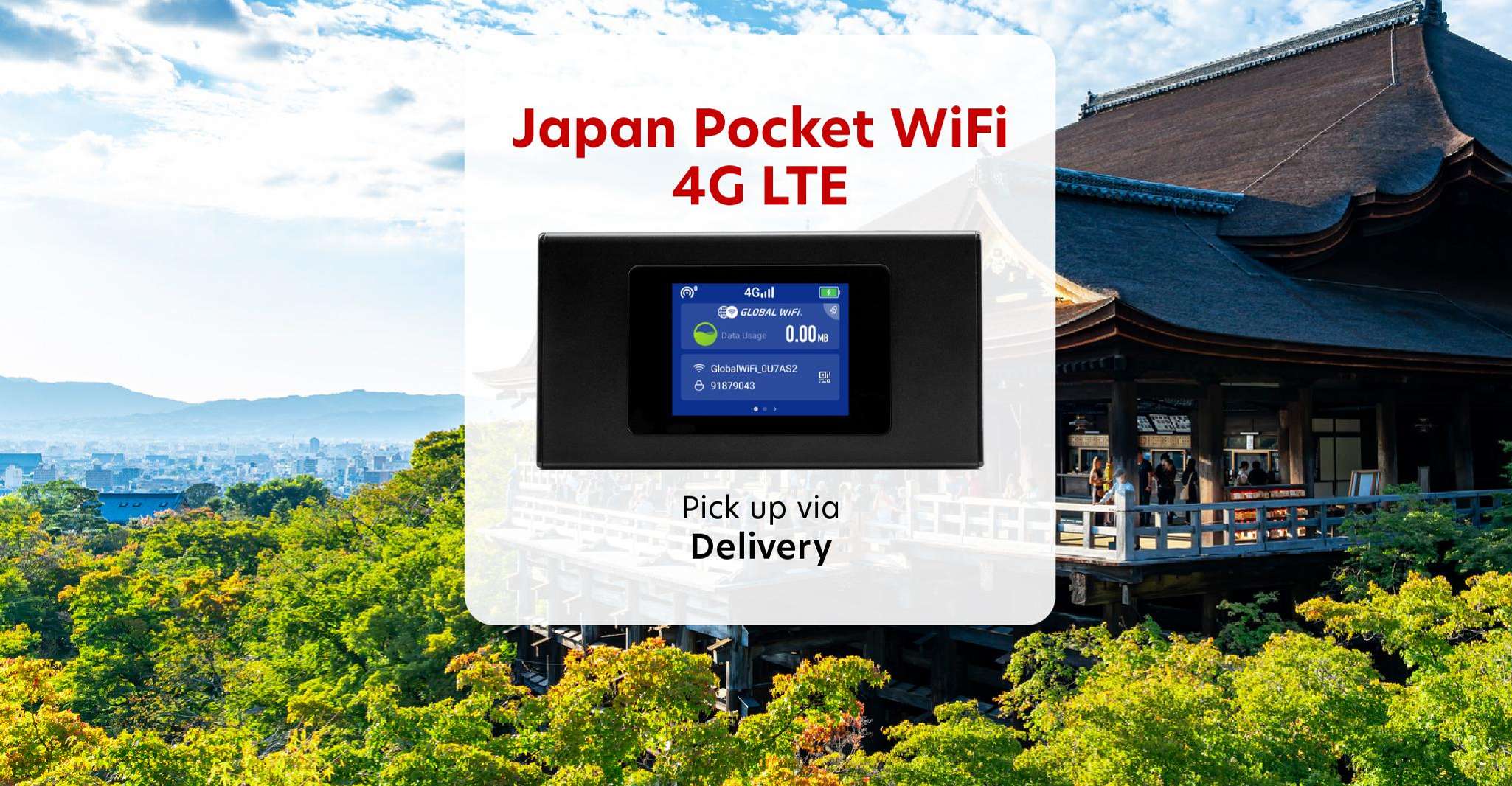 Japan, Mobile Wi-Fi Verhuur met Hotel Levering - Hizvo