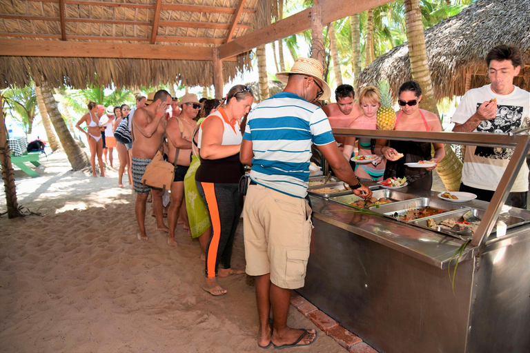 Från Punta Cana: Katamaran och motorbåt till Saona Island ...