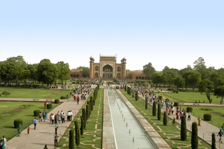 Vanuit Delhi: privé-zonsopgangstour Taj Mahal en Agra Fort