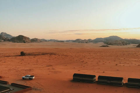 Von Petra: Besuch im Wadi Rum zurück nach Amman oder zum Flughafen Amman