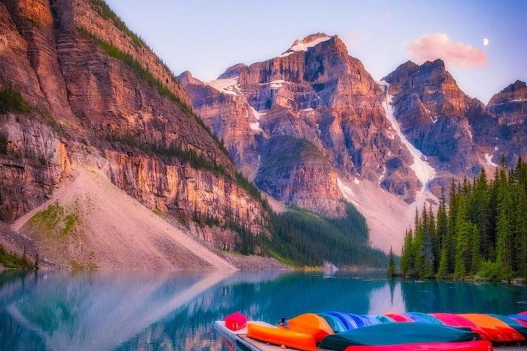 Banff/Calgary: Dagtrip Crowfoot Glacier en 5 Iconic Lakes