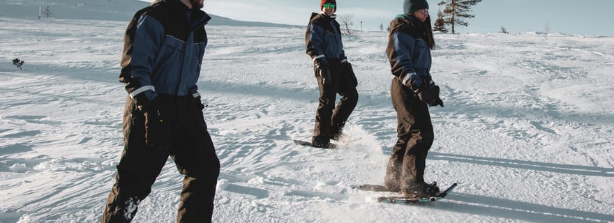 Saariselkä : Safari en raquettes à neige