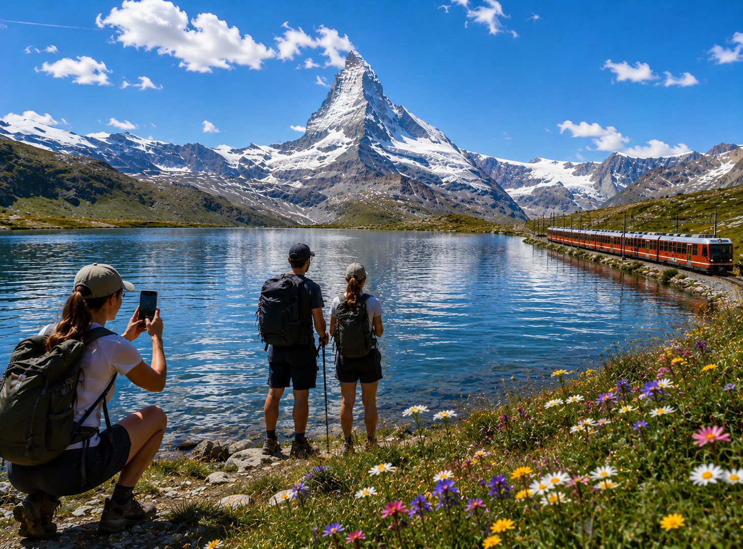 Zermatt - Riffelsee Ticket: Alpin Floral Garden and Hike back to Zermatt