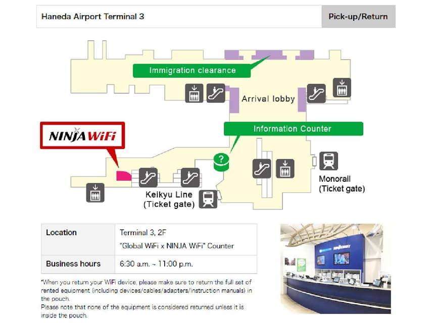 Tokyo Haneda Airport Terminal 3 Mobile WiFi Rental GetYourGuide